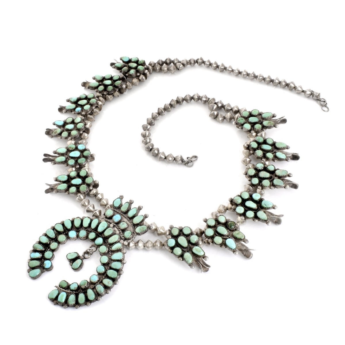 Navajo Squash Blossom Necklace