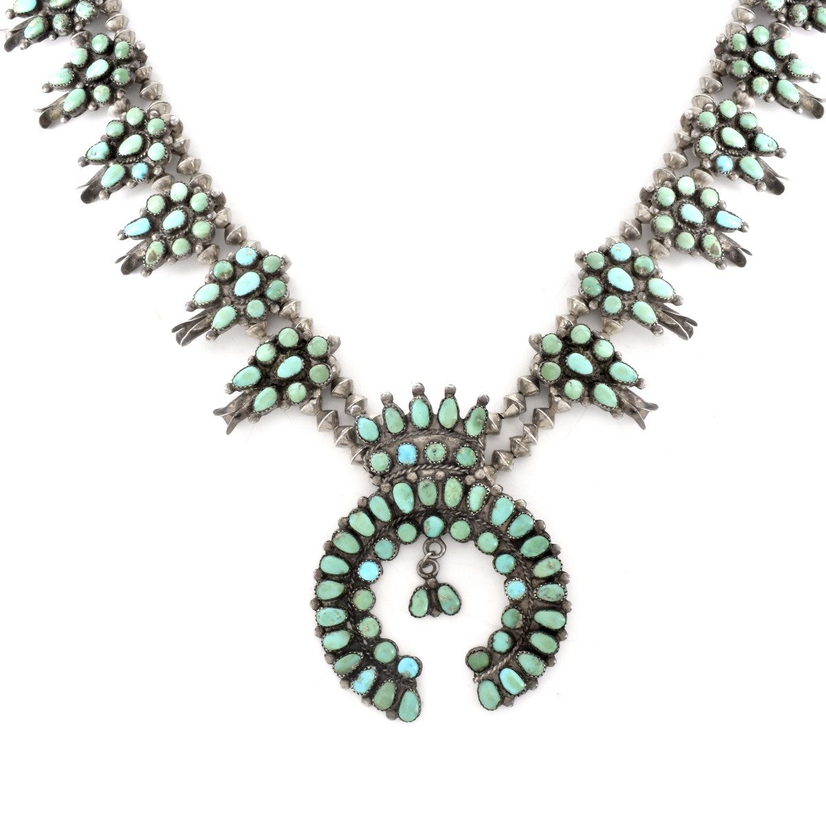 Navajo Squash Blossom Necklace