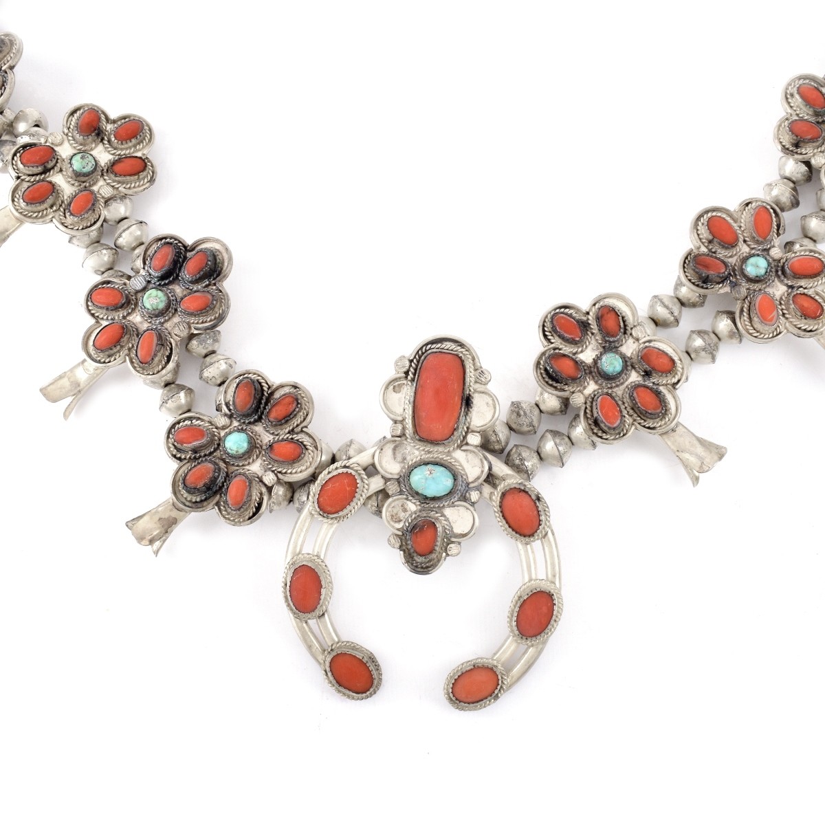 Navajo Squash Blossom Necklace