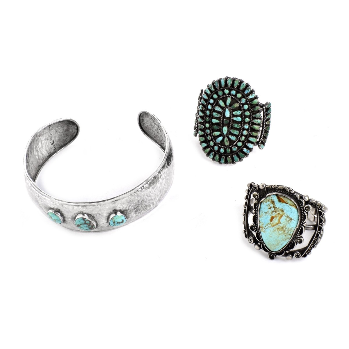 Two Navajo Cuff Bracelets