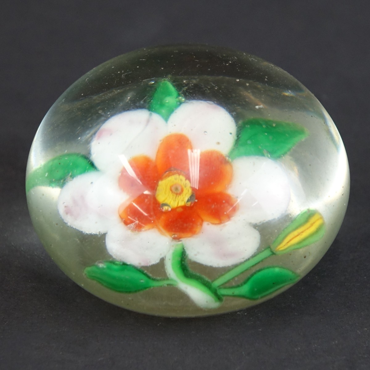 Antique Baccarat Clematis Art Glass Paperweight