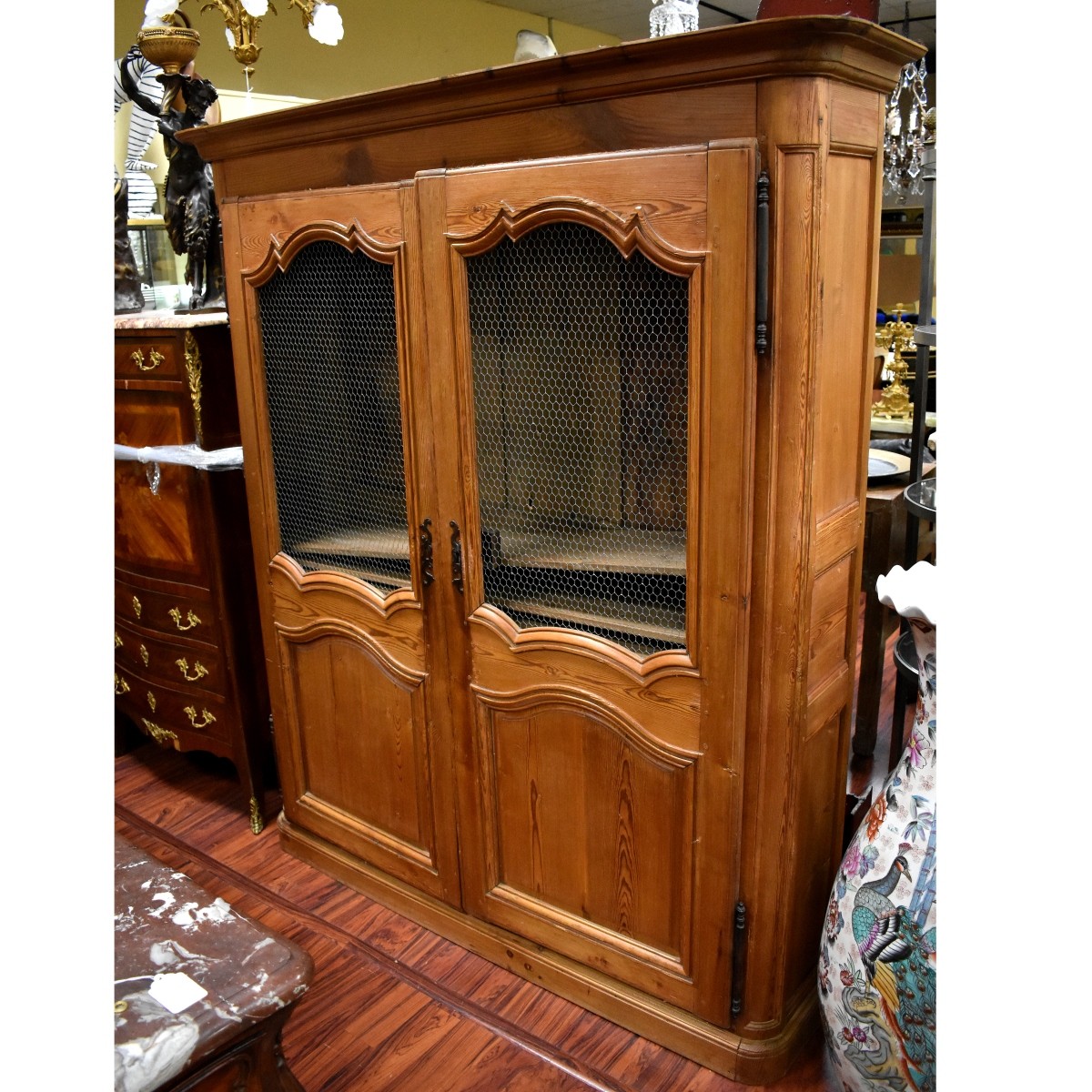 Antique French Pine Cabinet