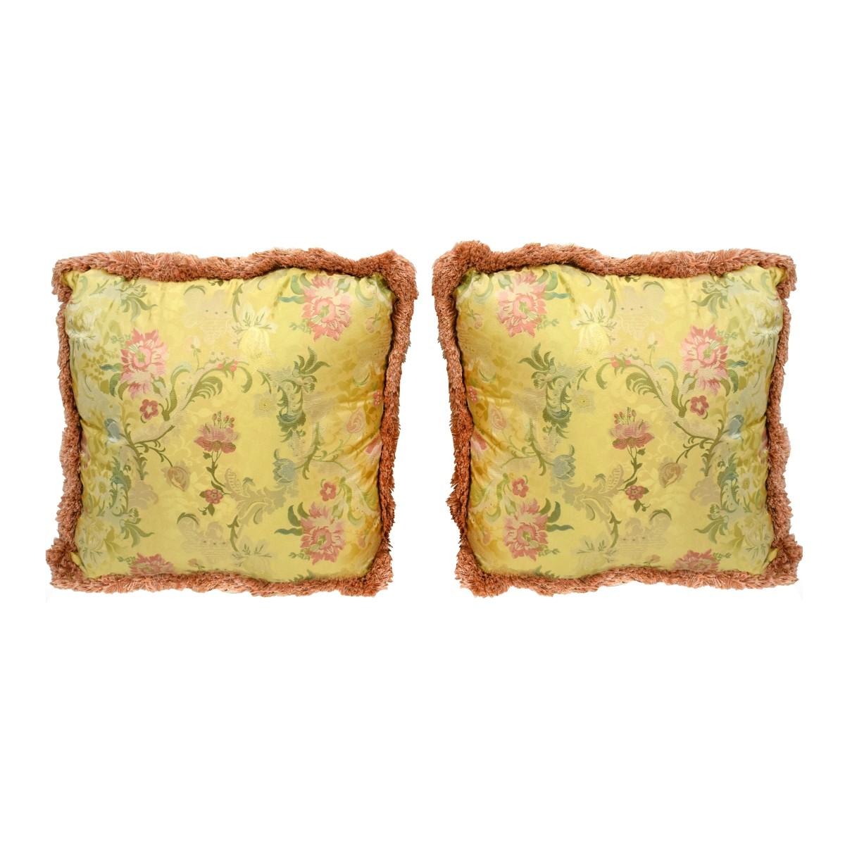 Pair of Scalamandre Silk Pillows