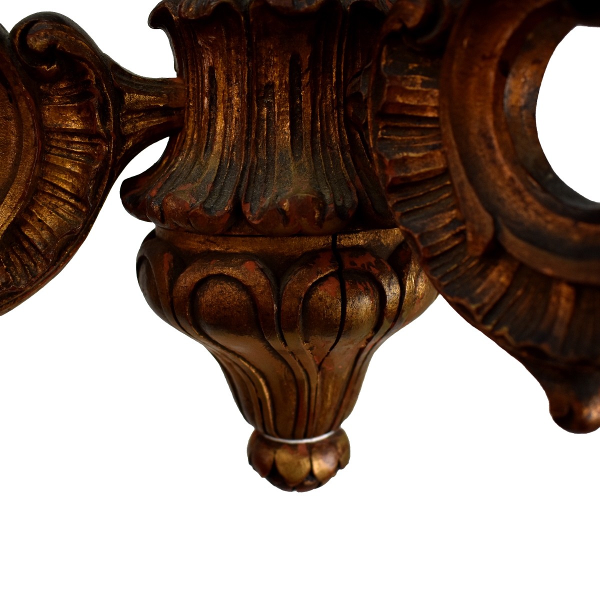 Antique French Gilt Wood Chandelier