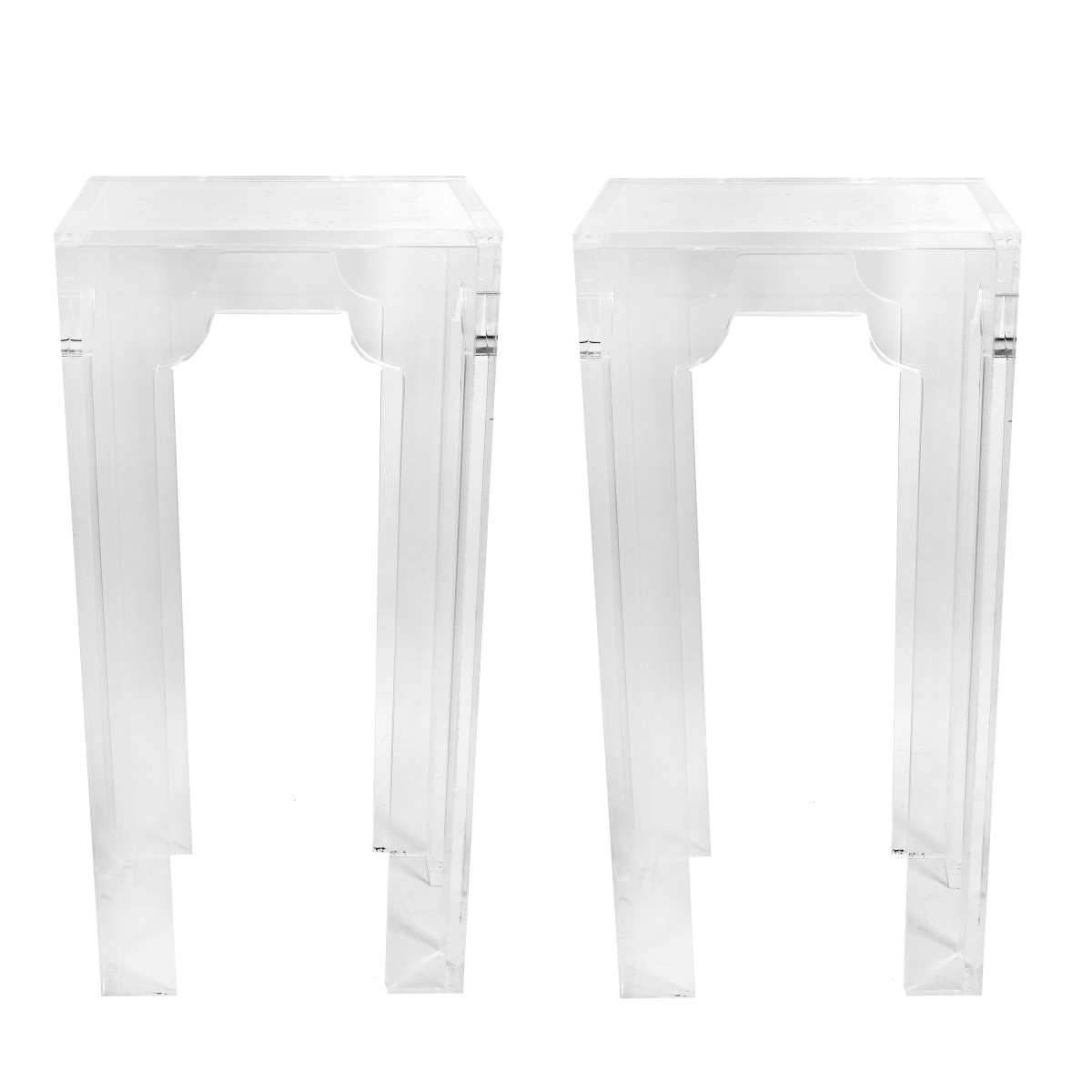 Pair of Lucite Pedestals