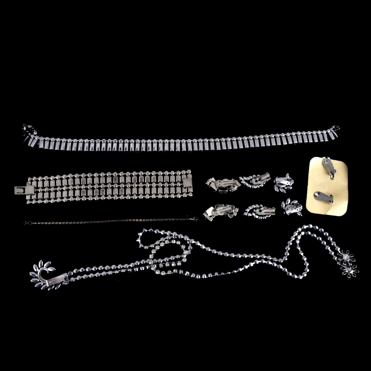 Collection of Rhinestone Jewelry