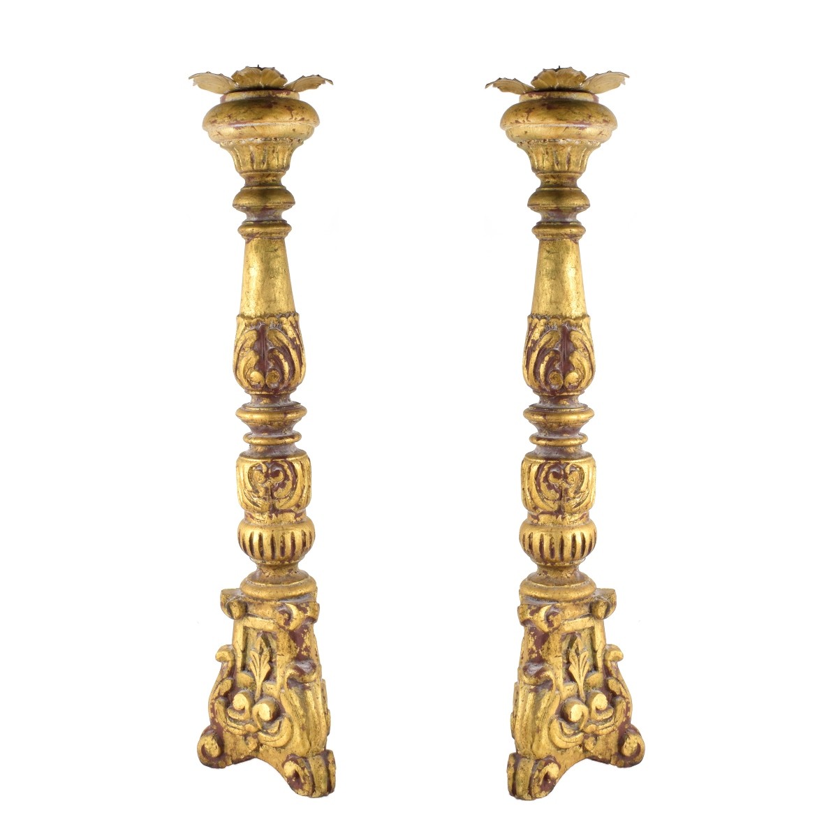 Pair of Large Continental Style Candlesticks