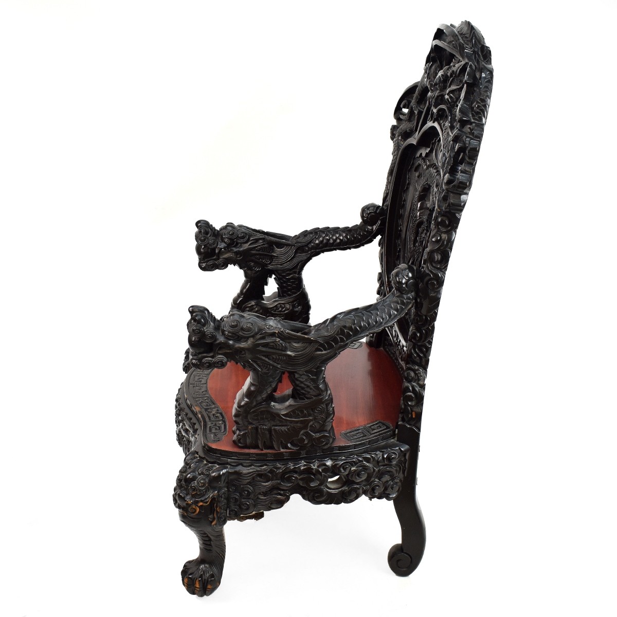 Large Chinese Throne Armchair