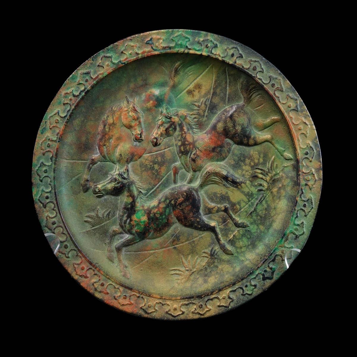 Japanese Bronze Plate