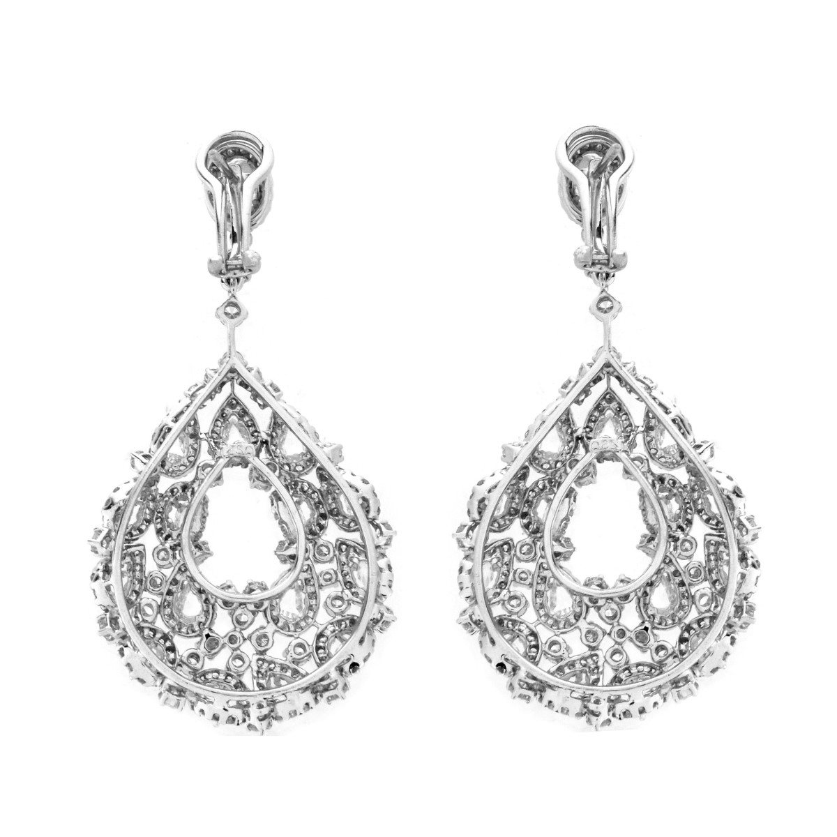 Diamond and 18K Earrings