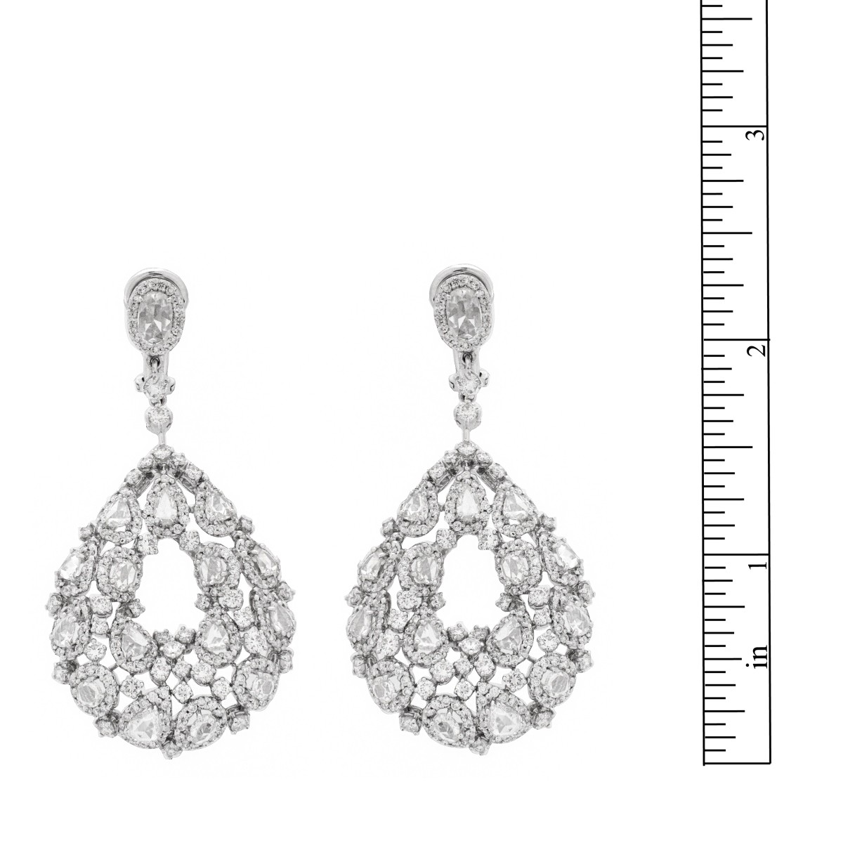 Diamond and 18K Earrings