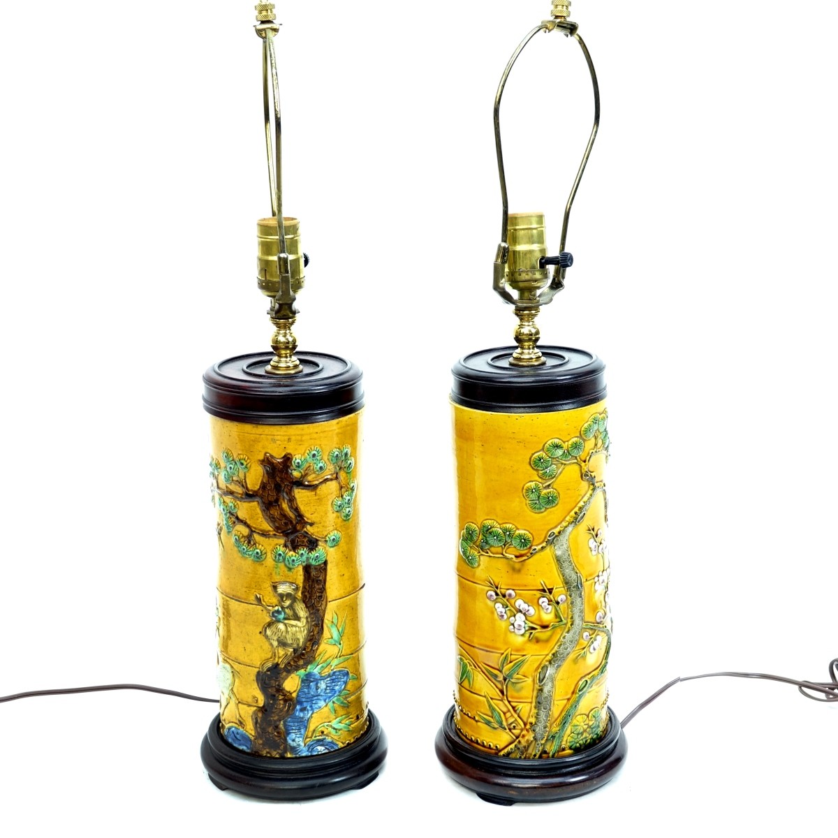 Pair of Modern Chinese Porcelain Lamps