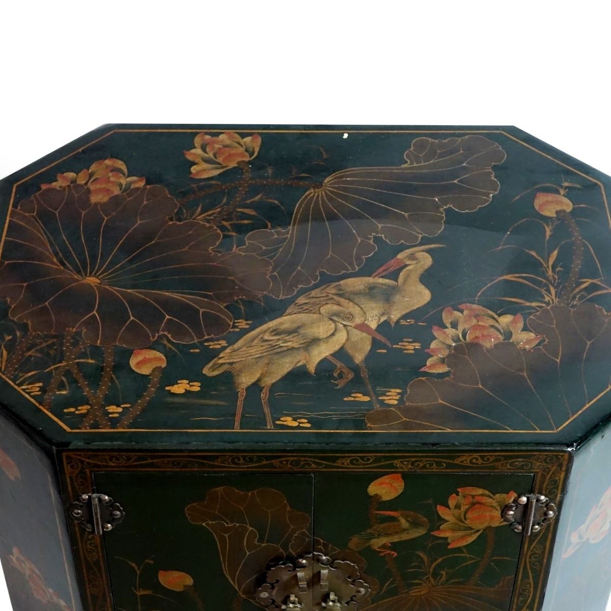 Vintage Japanese Lacquered Side Cabinet