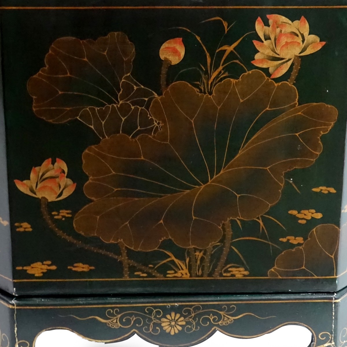 Vintage Japanese Lacquered Side Cabinet