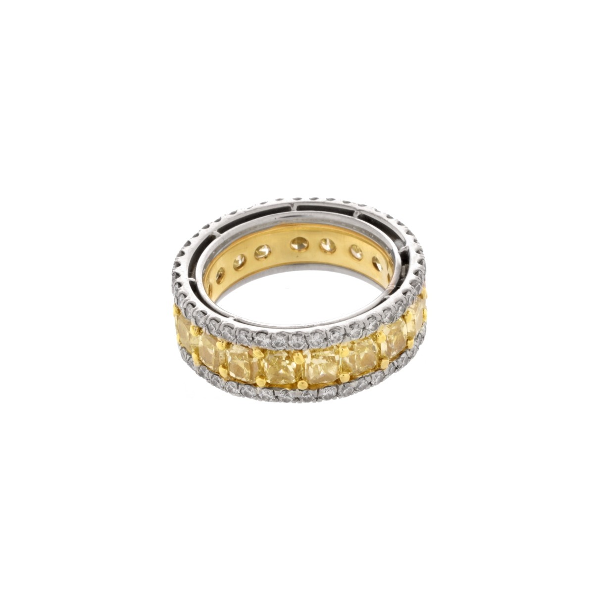 EGL Yellow Diamond Eternity Band