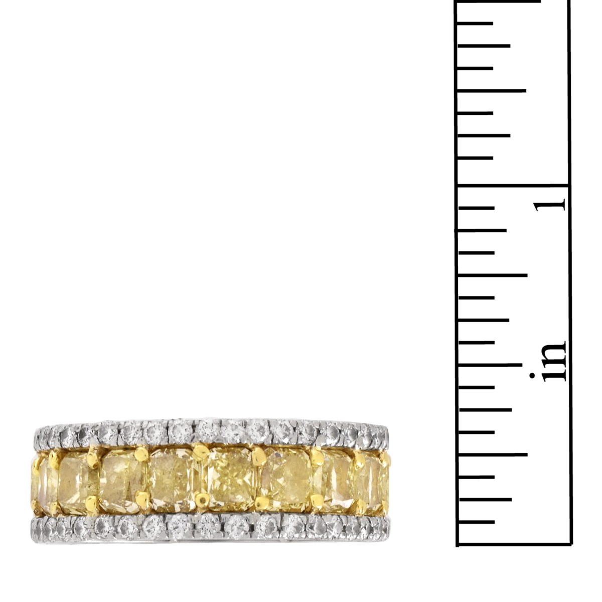 EGL Yellow Diamond Eternity Band