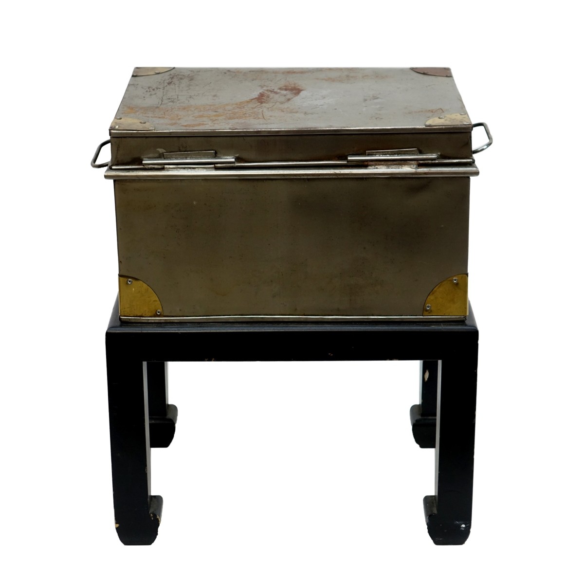 20th C. Chinese Metal and Brass Chest