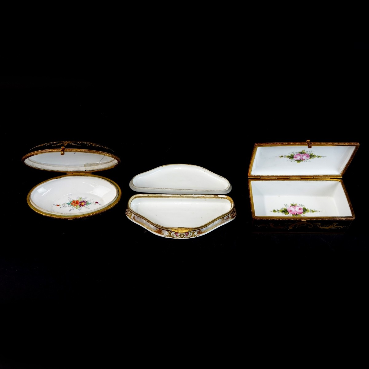 Three Porcelain Boxes