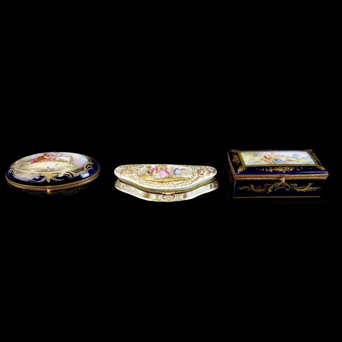 Three Porcelain Boxes