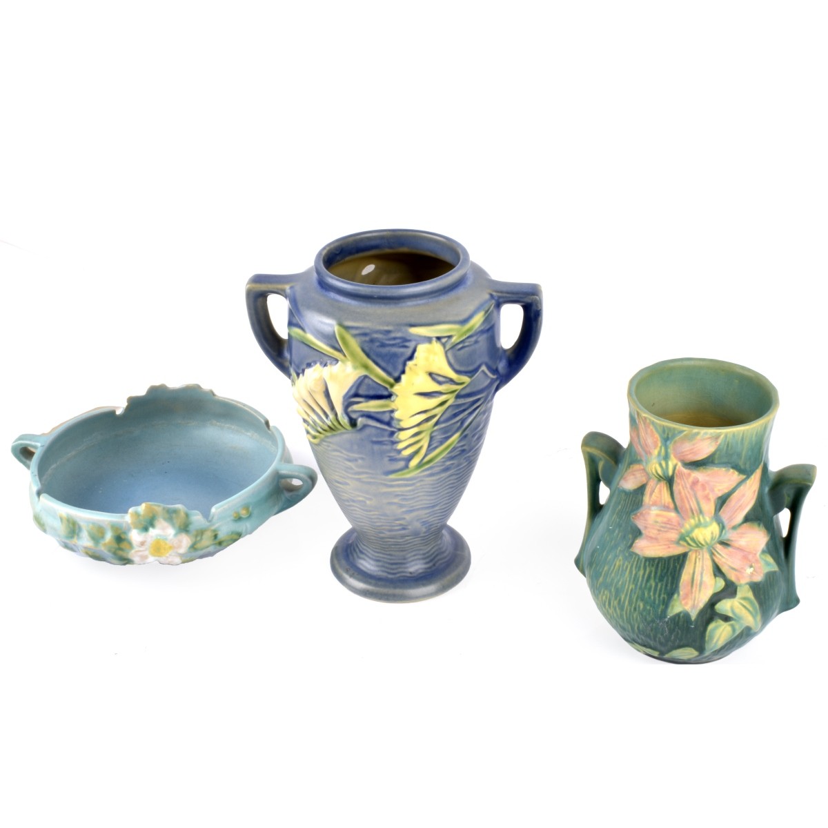 Three (3) Roseville Pottery Tableware