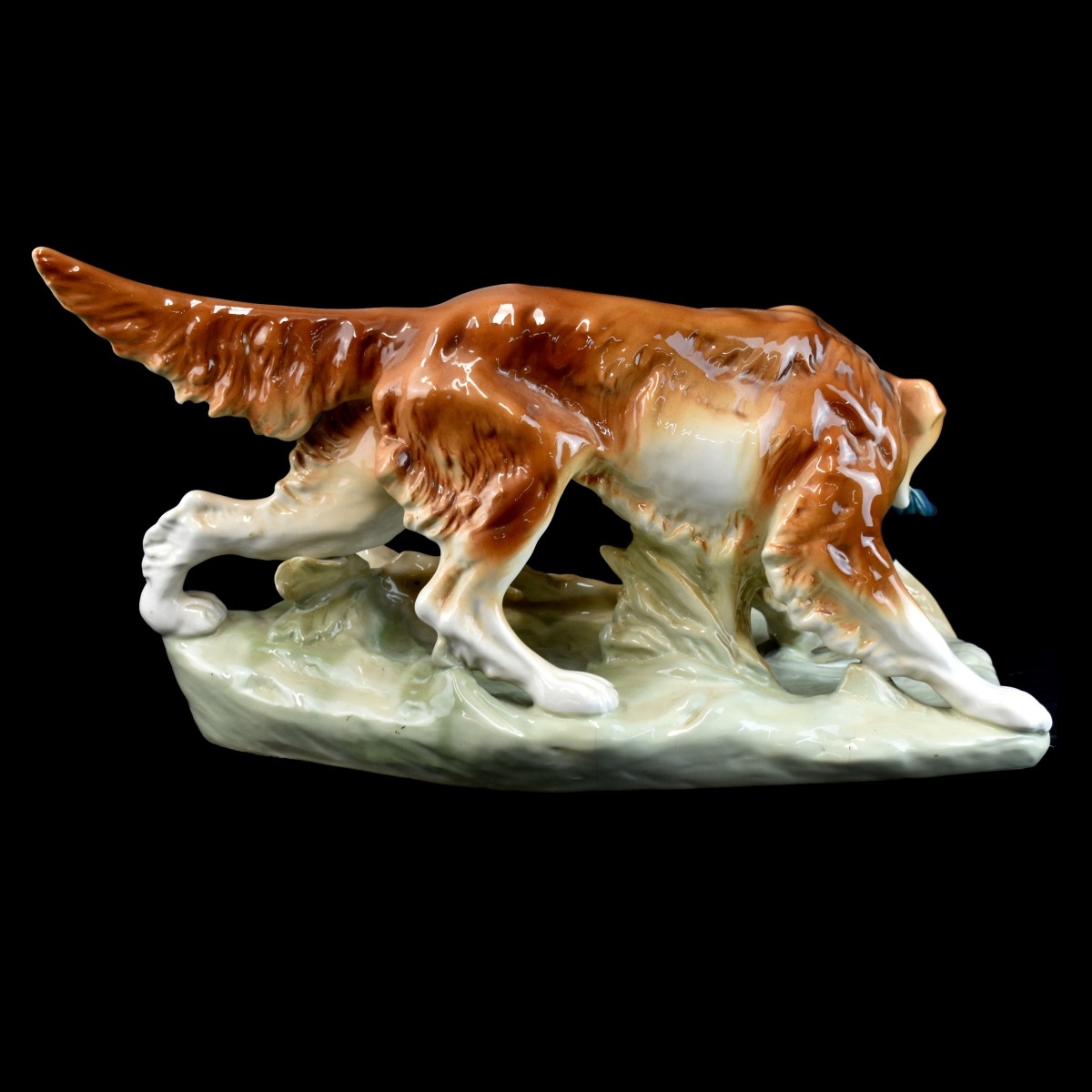 Royal Dux "Retriever with Pheasant" Figurine