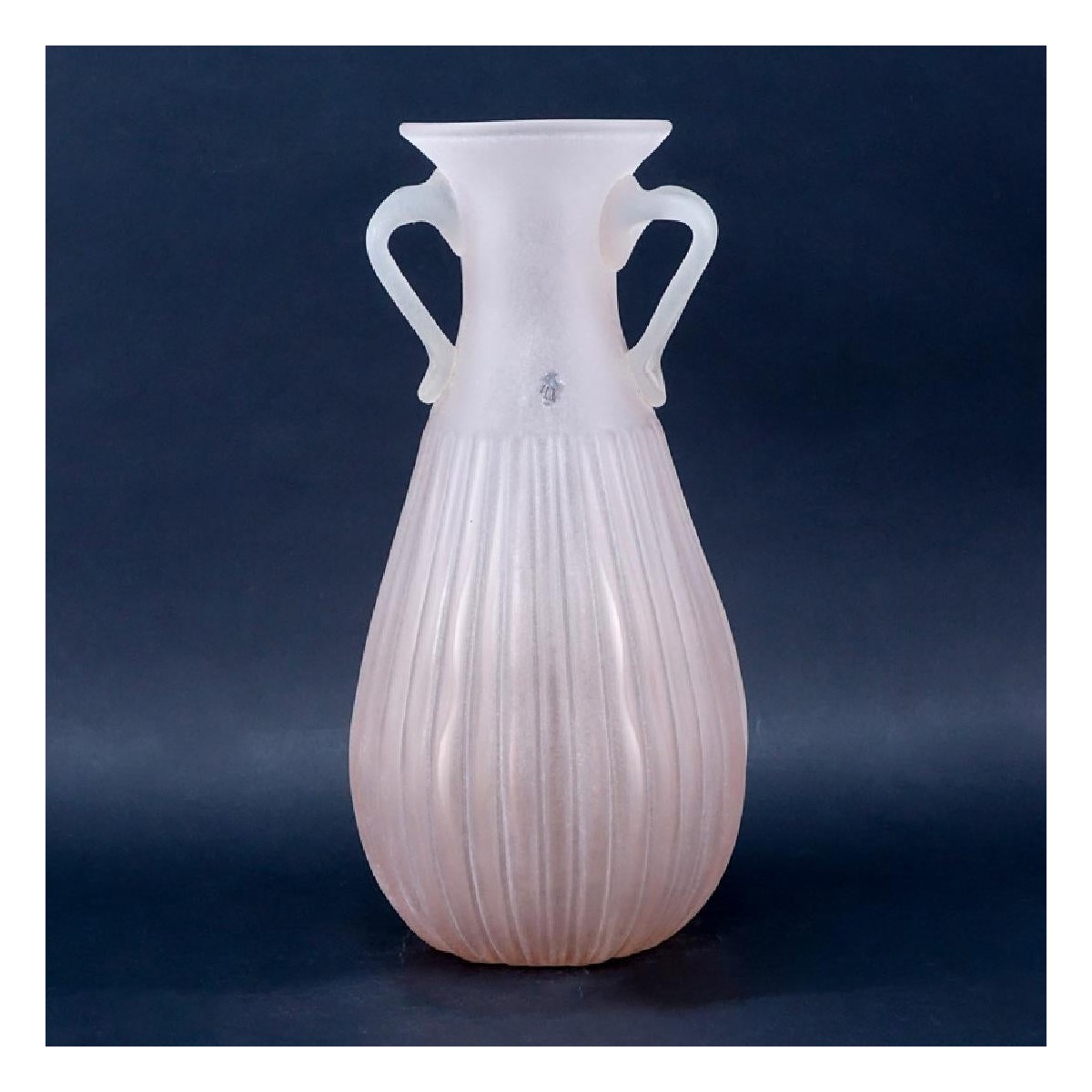 Mid Century Vetreria Operaia Lux Scavo Glass Vase
