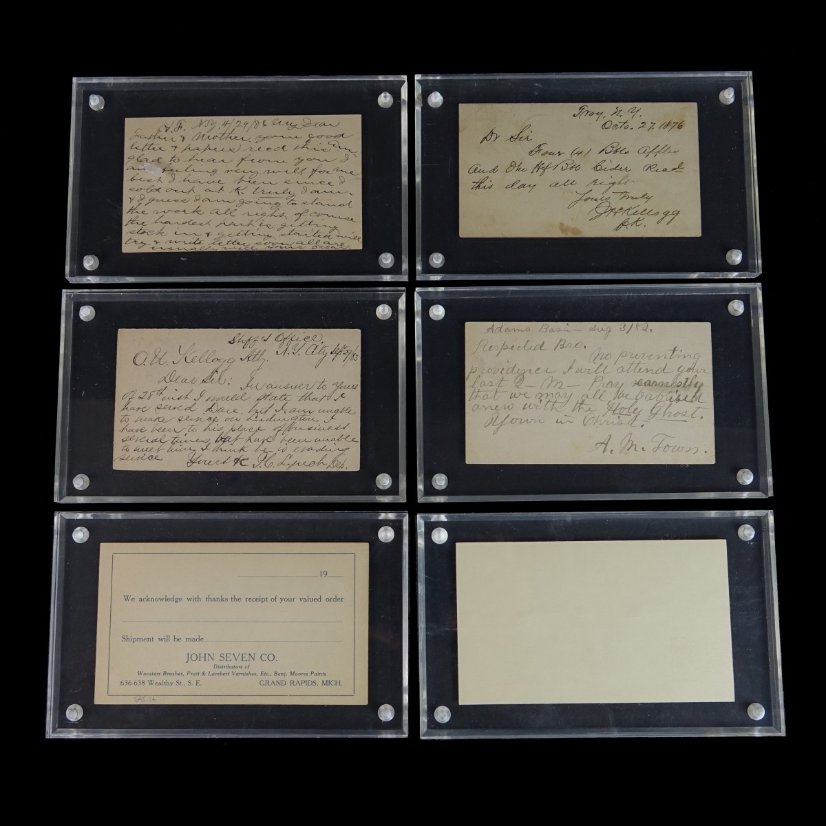 Five (5) U.S. Postal Cards in Presentation Cases