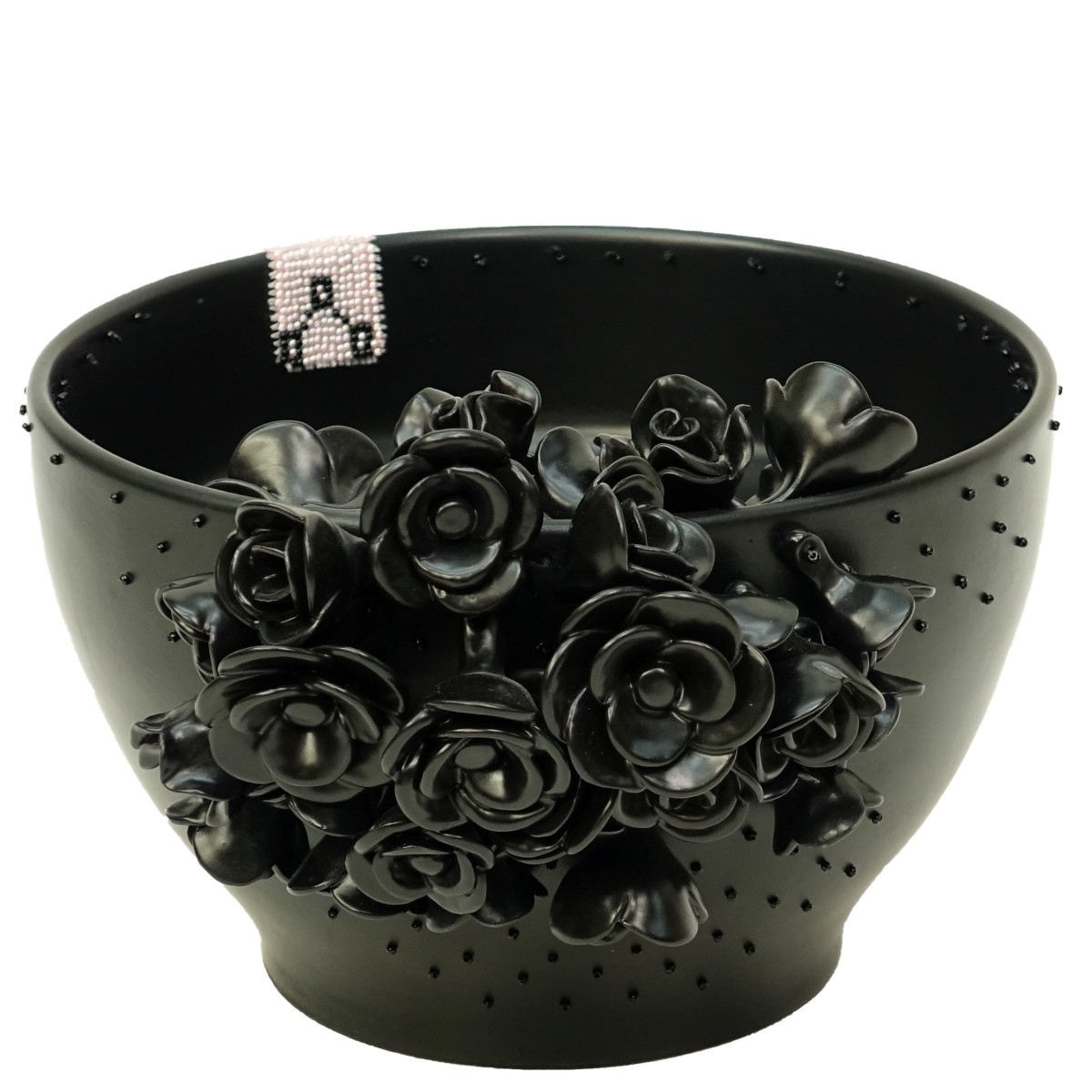 Artnenica Black Ceramic Bowl