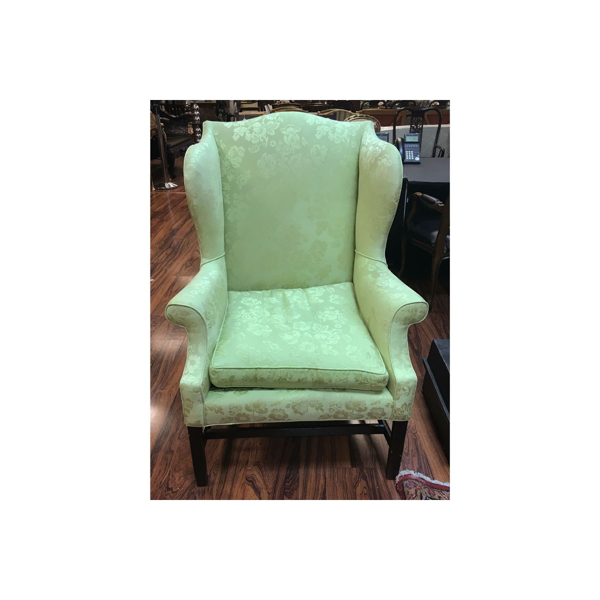 19th C. Sheraton Style Wingback Chair