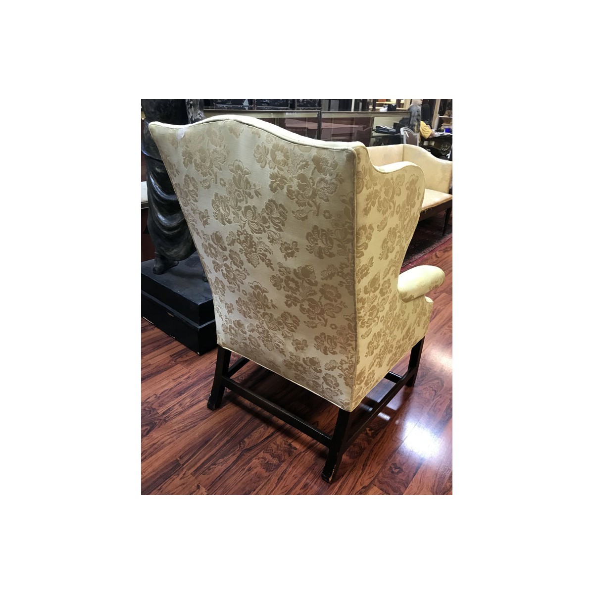 19th C. Sheraton Style Wingback Chair