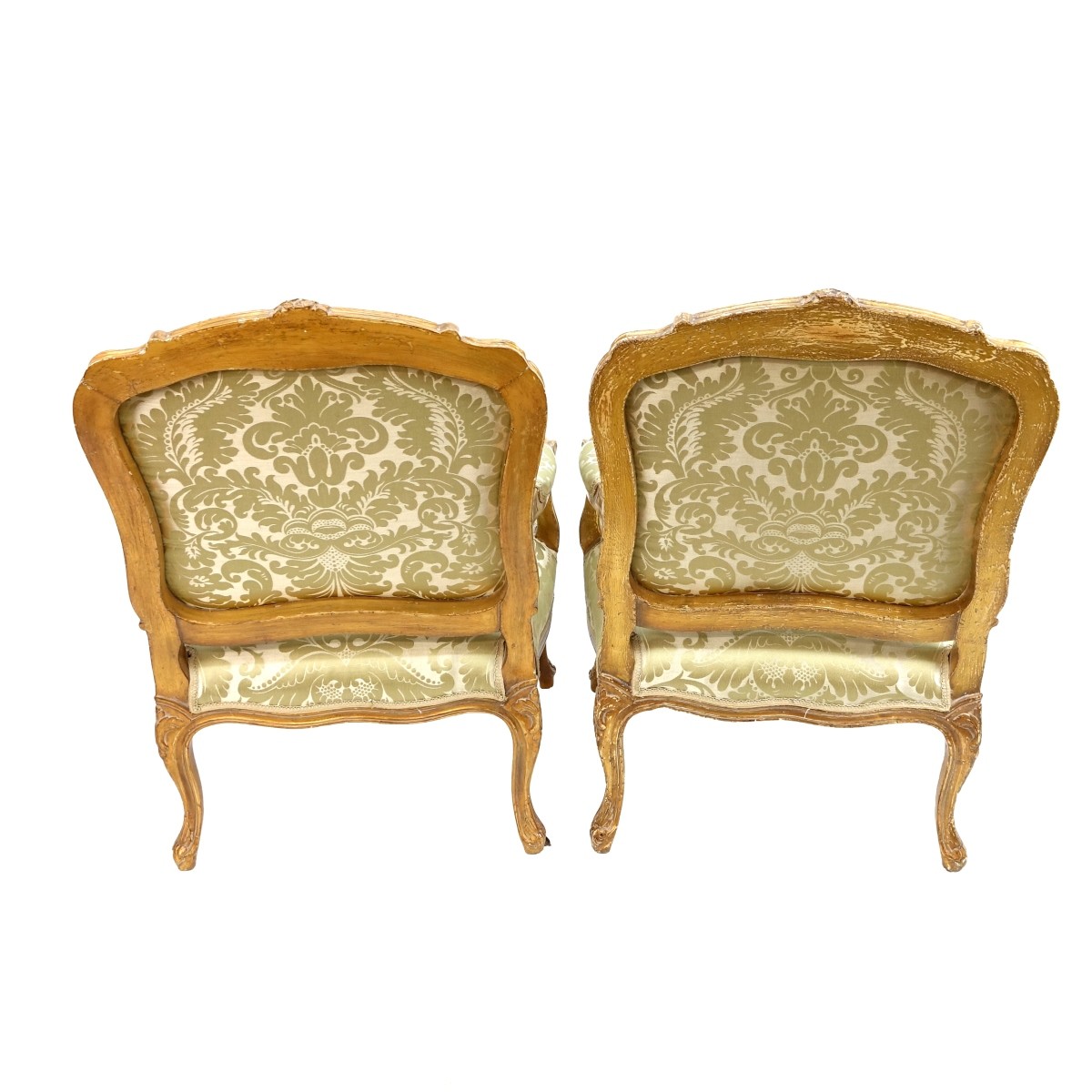 Pair of French Style Fauteuil Chairs