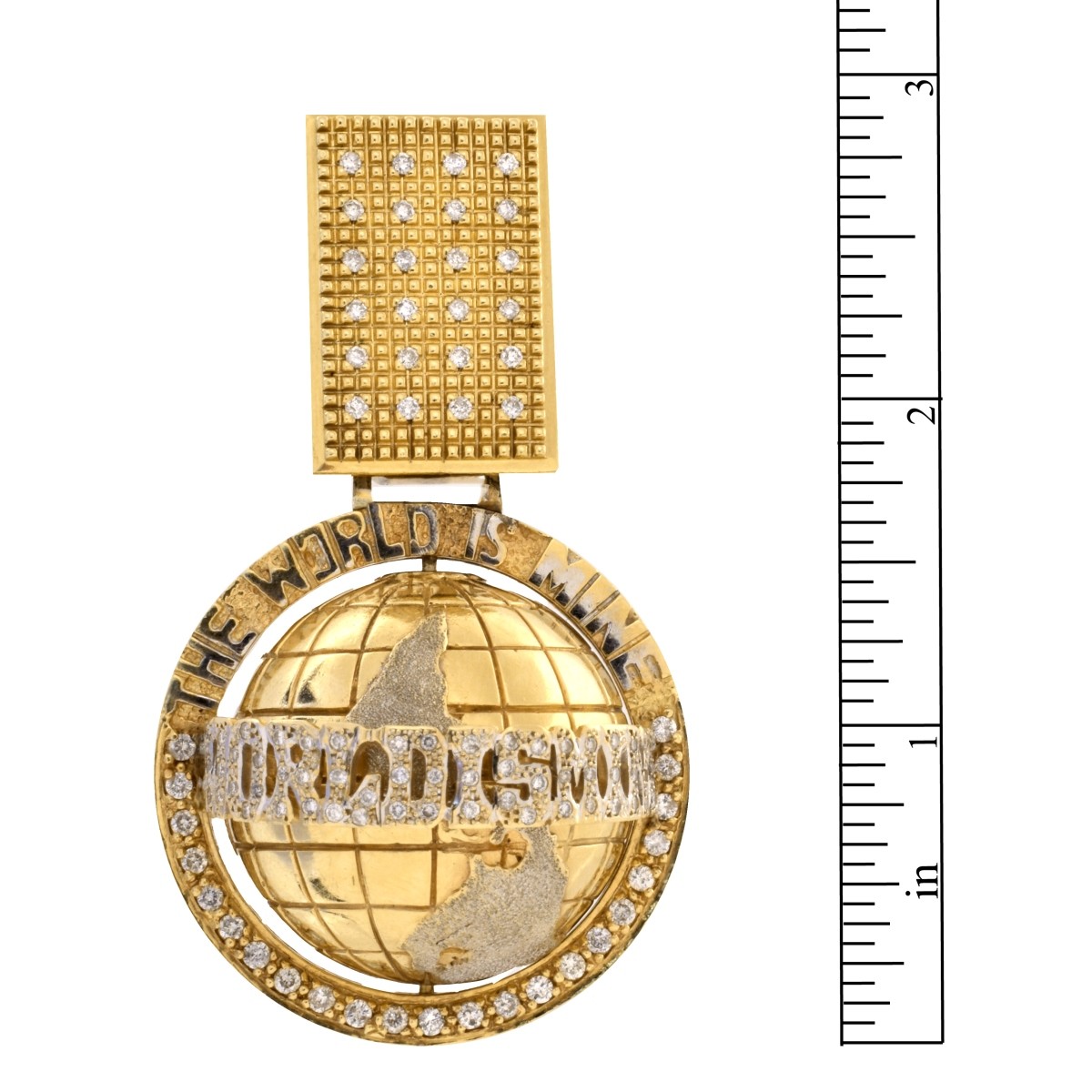 Large Diamond and 14K Pendant