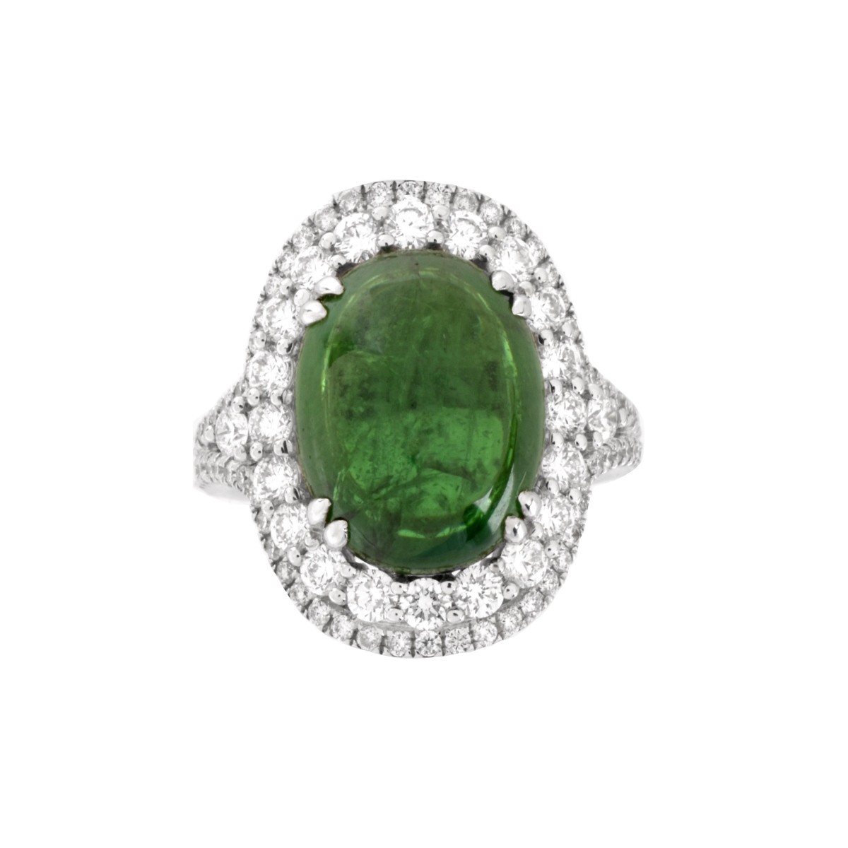 AGL Tsavorite, Diamond and 18K Ring