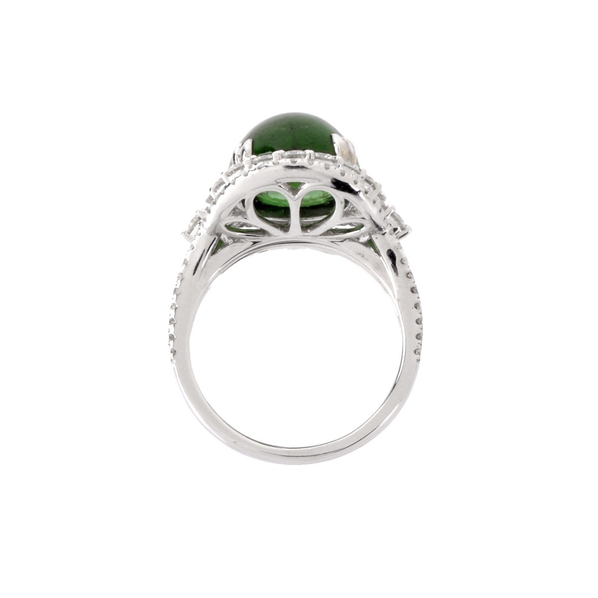 AGL Tsavorite, Diamond and 18K Ring