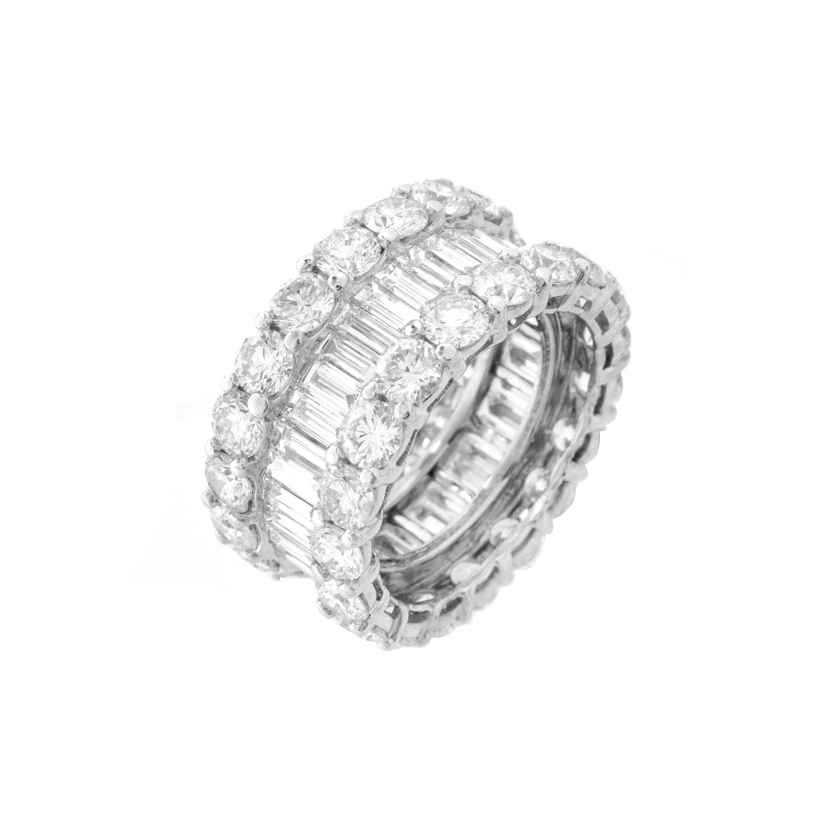 Diamond and Platinum Eternity Band