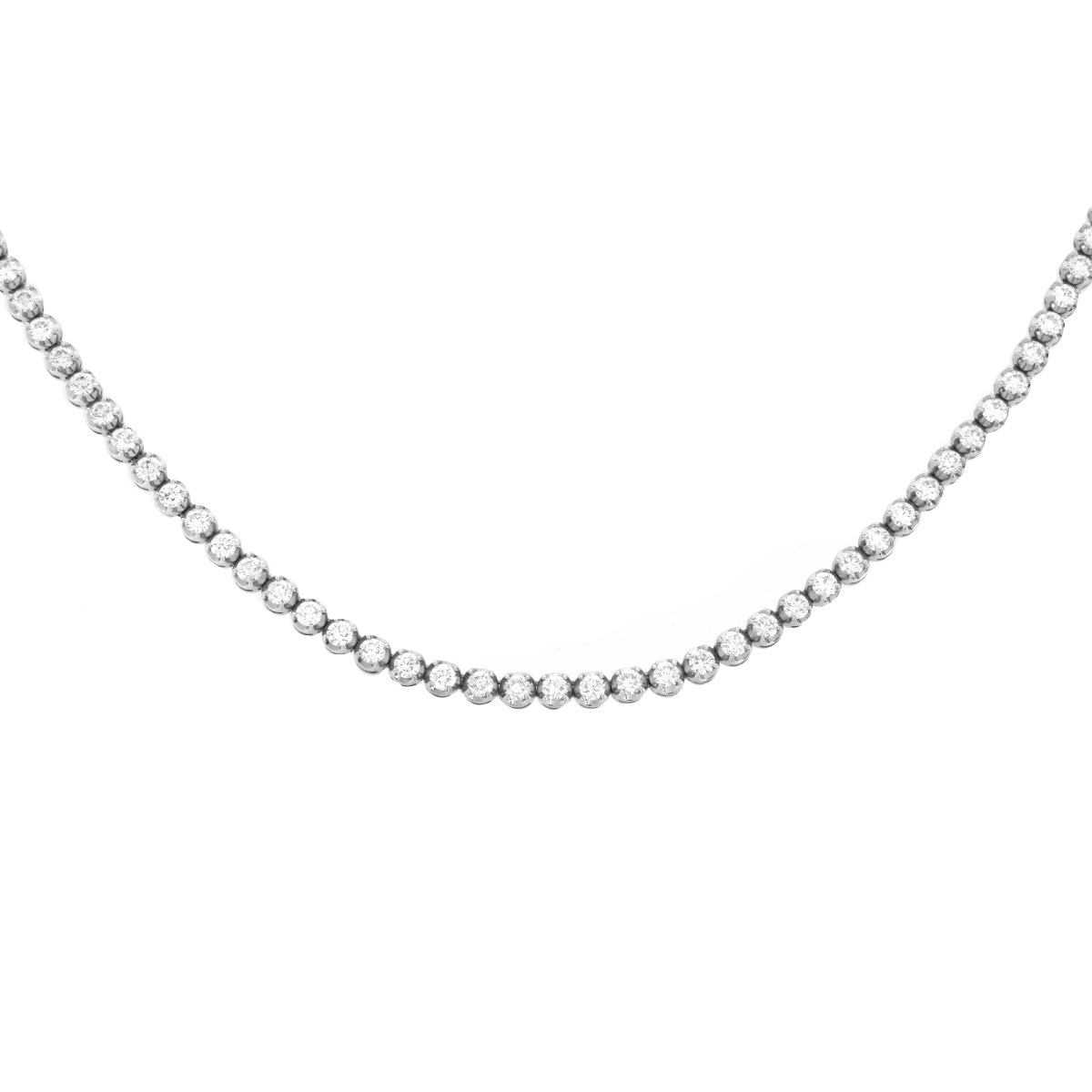 Diamond and 14K Tennis Necklace