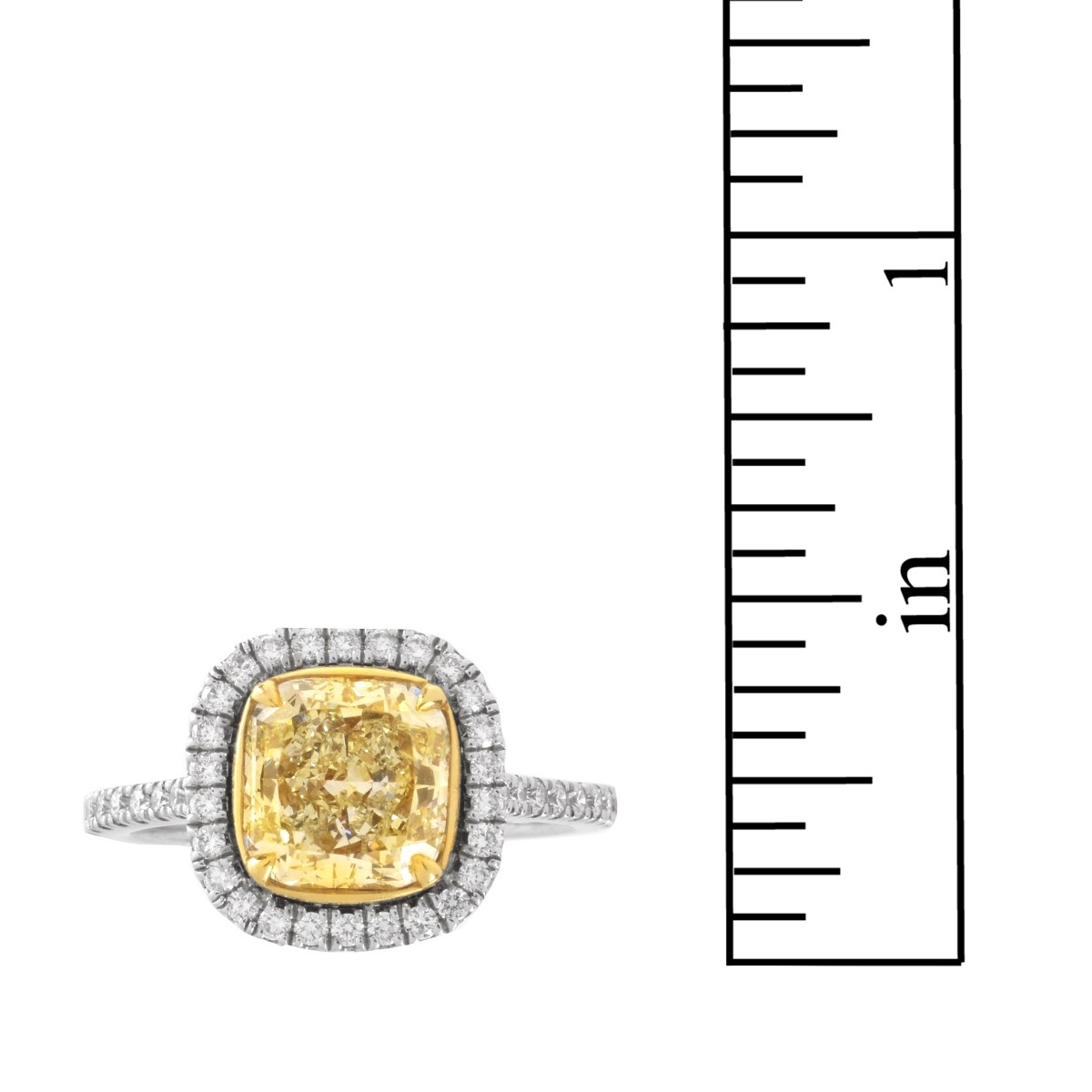 EGL Fancy Yellow Diamond Ring