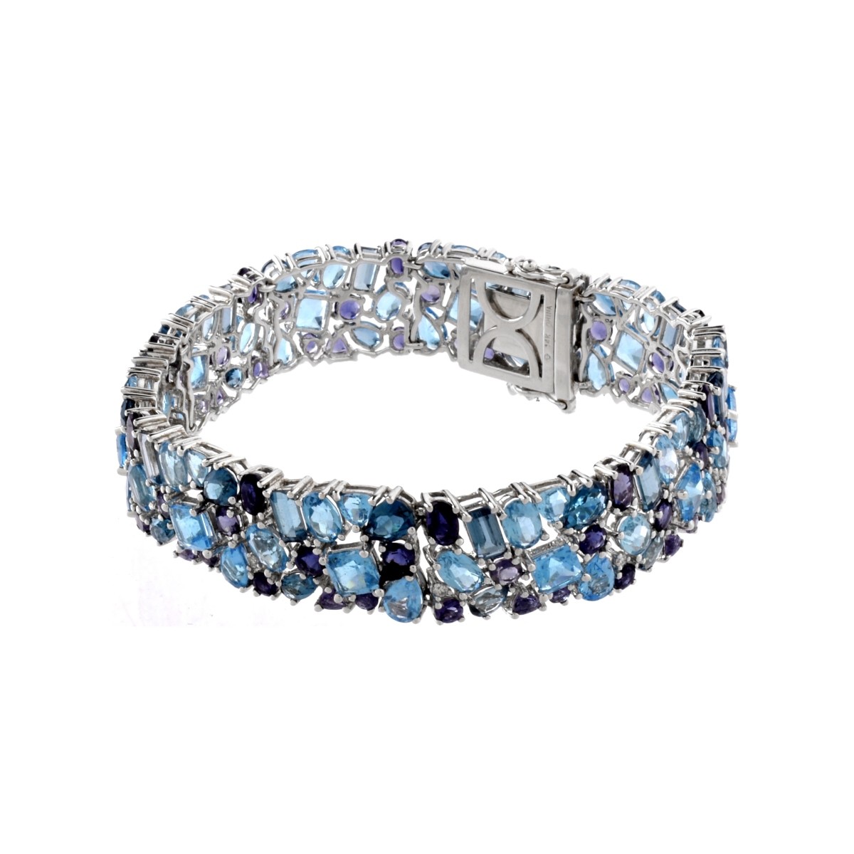 Tanzanite, Topaz and 14K Bracelet