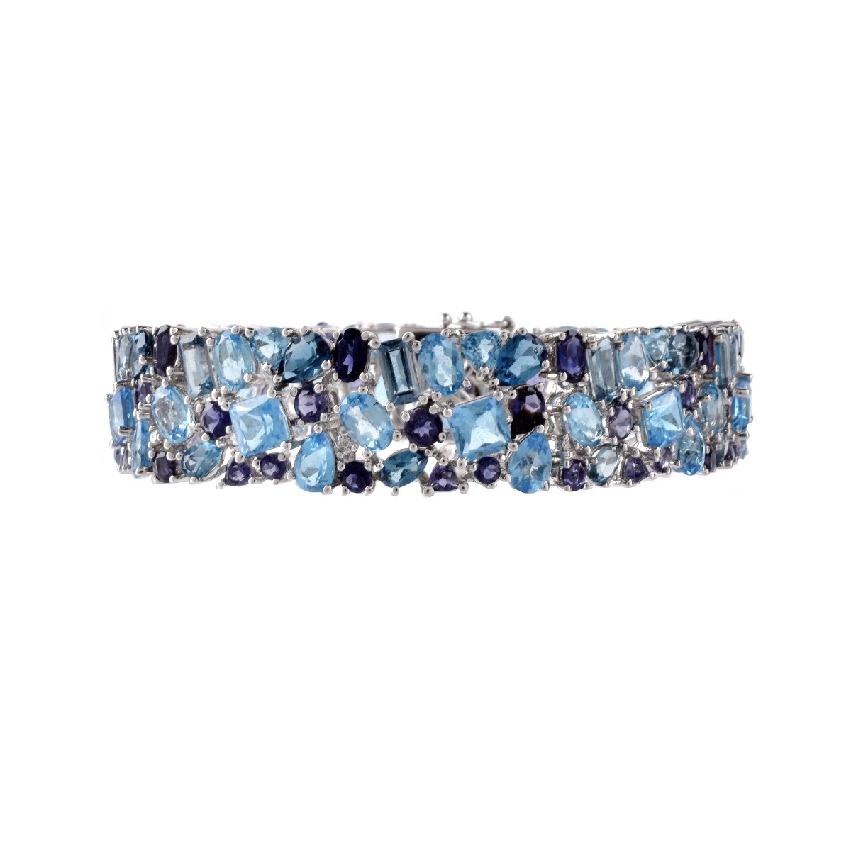 Tanzanite, Topaz and 14K Bracelet