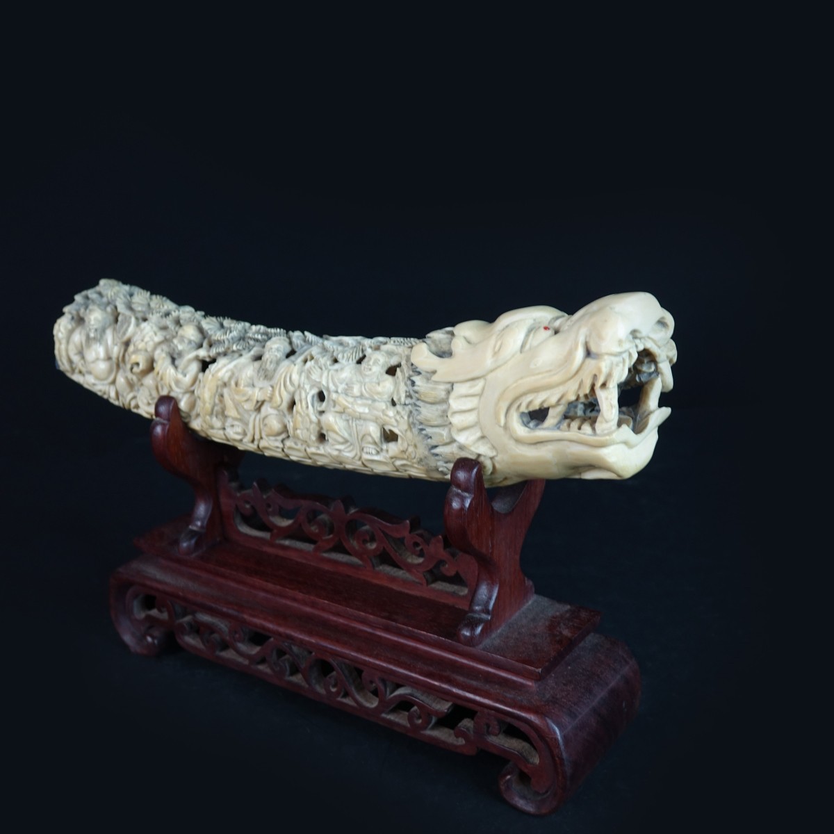 19th C. Chinese Relief Tusk