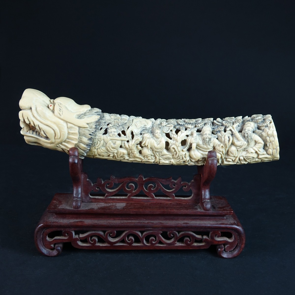 19th C. Chinese Relief Tusk