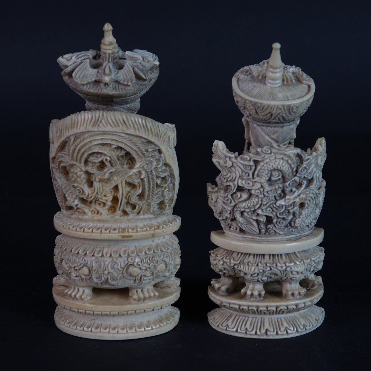 Pair of Chinese Emperor and Empress Figurines