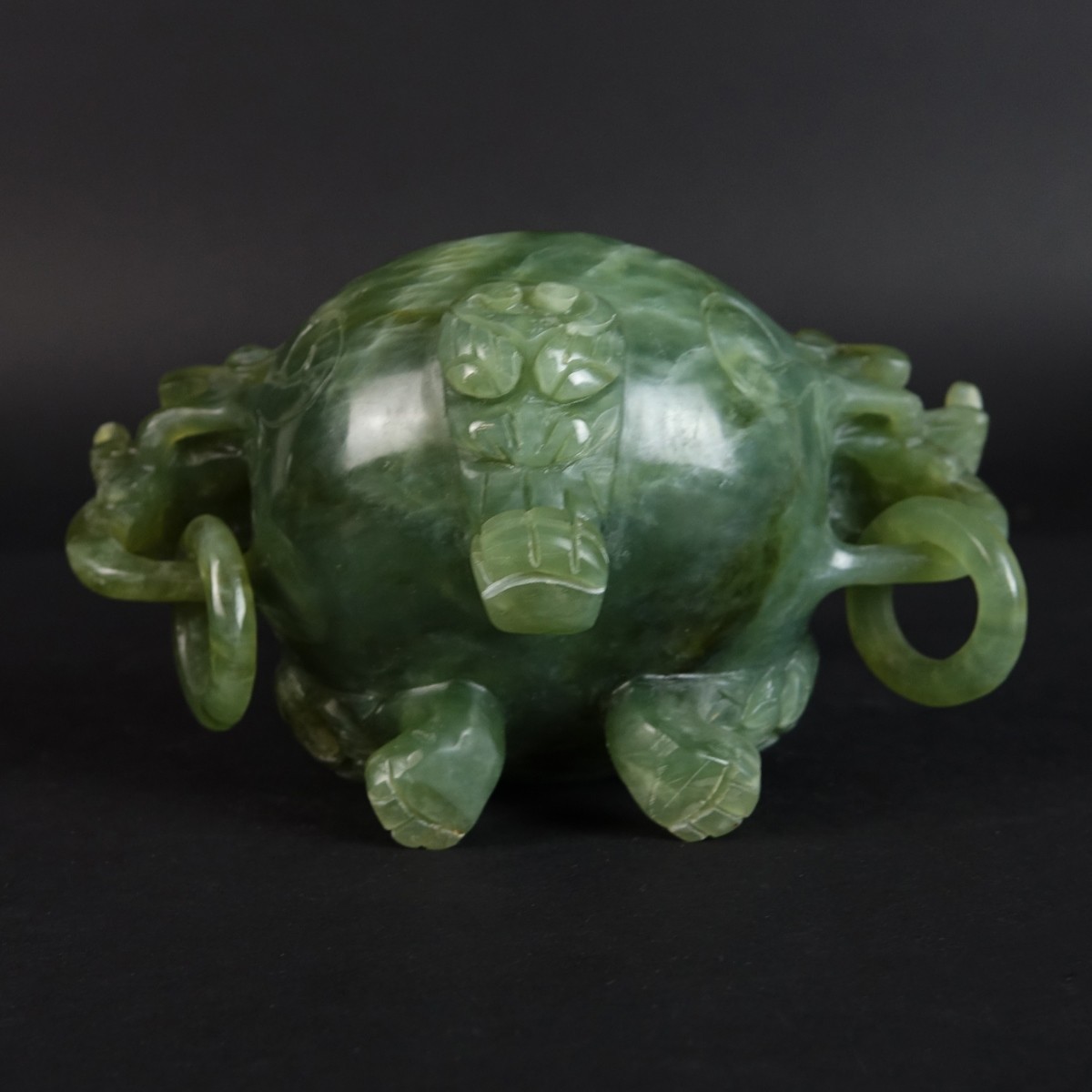 Chinese Serpentine Jade Incense Burner