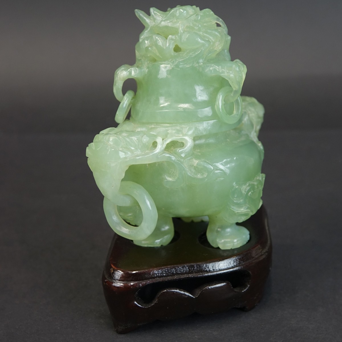 Chinese Serpentine Jade Incense Burner