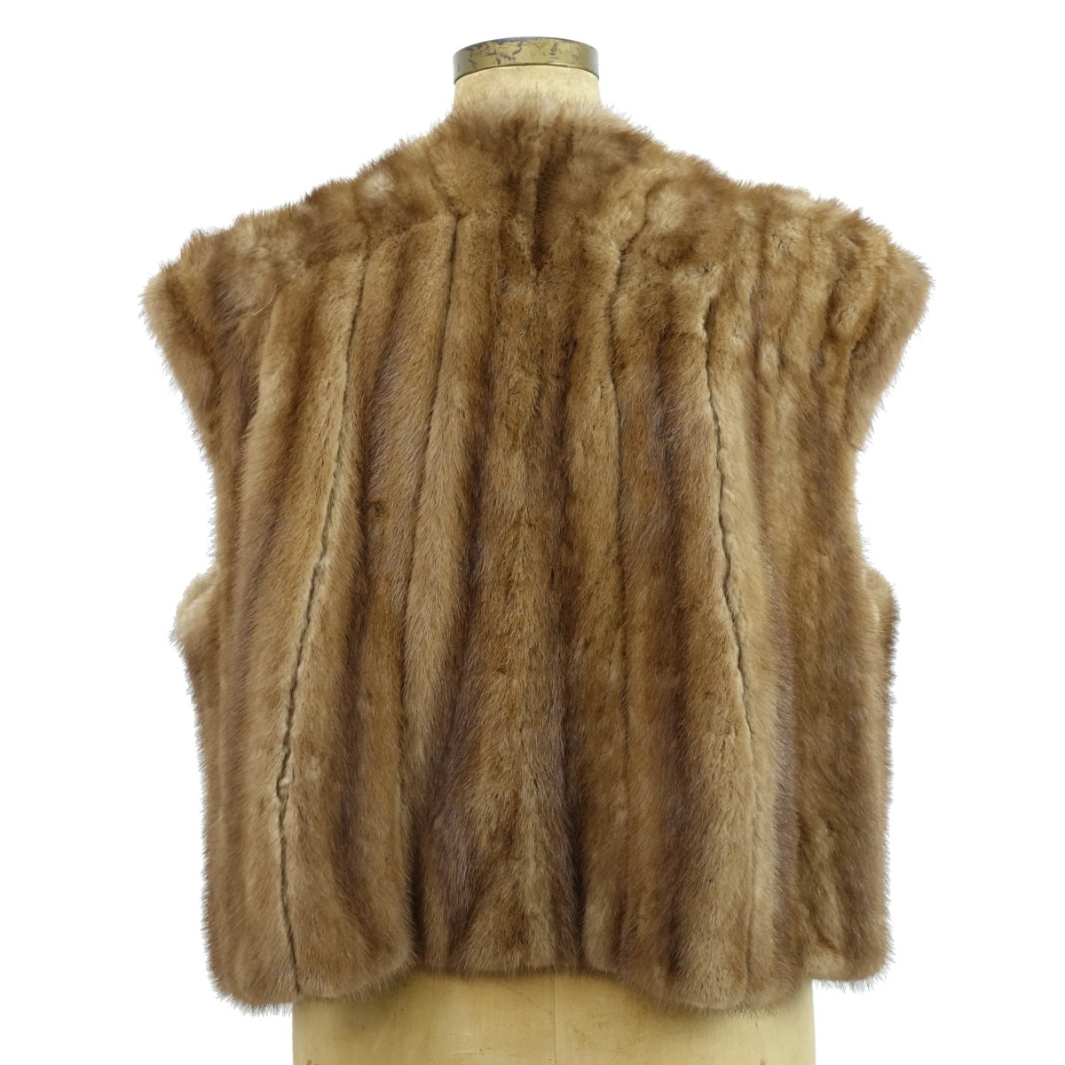 Vintage Ladies Brown Mink Fur Vest