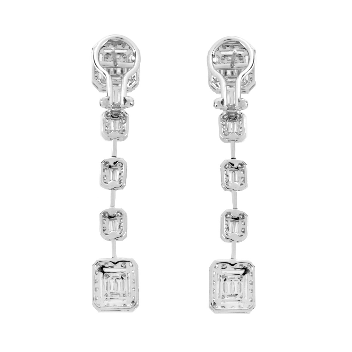 Diamond and 18K Earrings