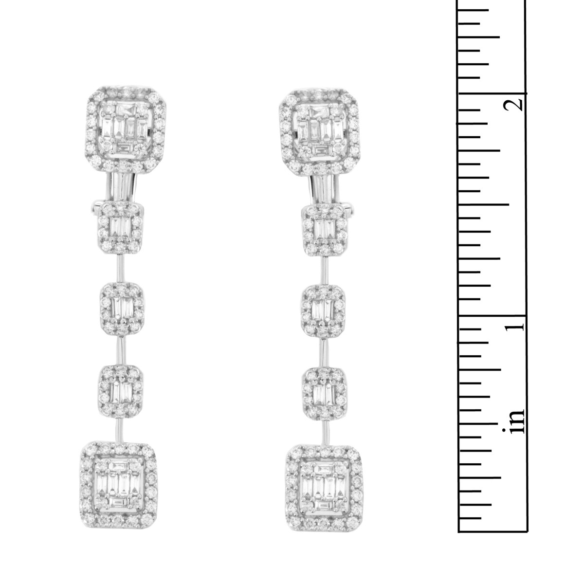 Diamond and 18K Earrings