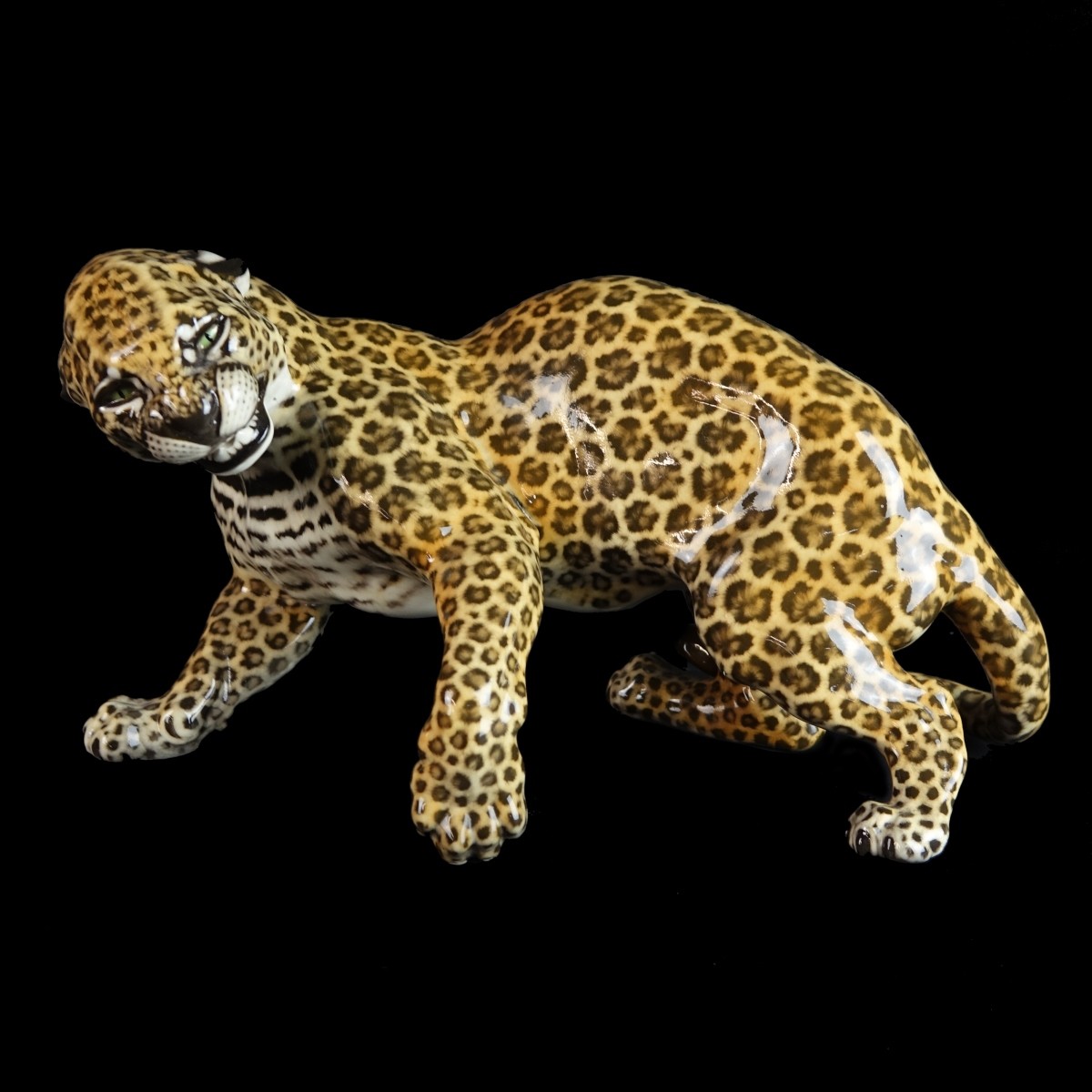 Nyphemburg Porcelain Leopard Figurine