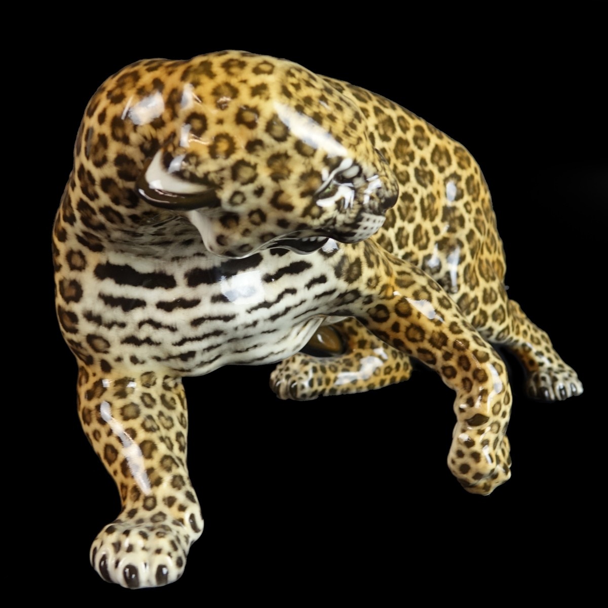 Nyphemburg Porcelain Leopard Figurine