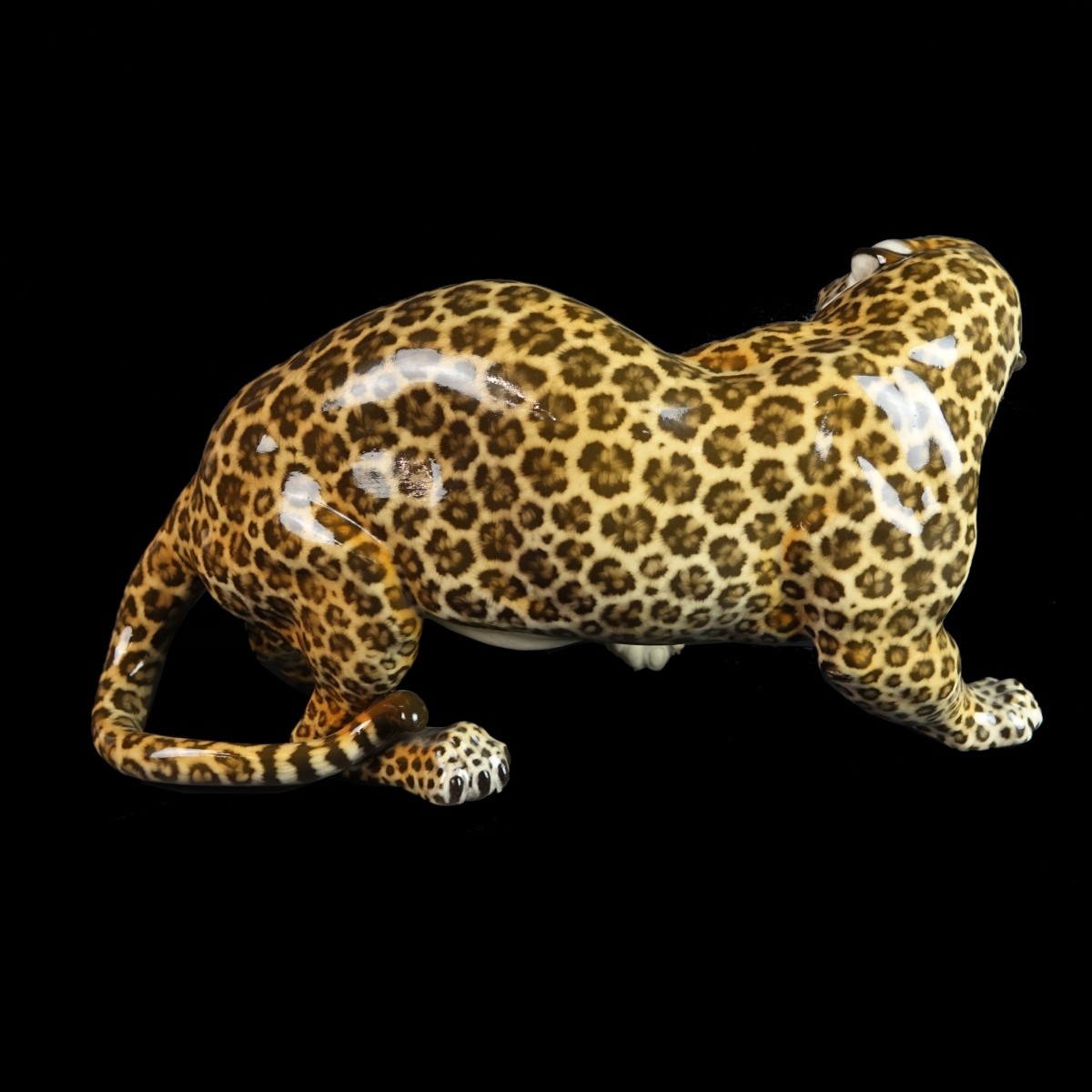 Nyphemburg Porcelain Leopard Figurine